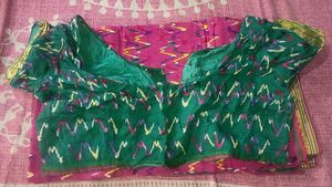 Pink Saree With Blouse