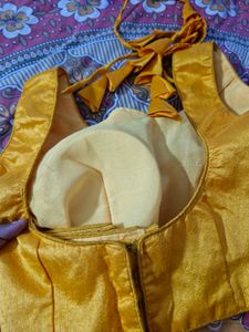Mustard Yellow Sleeveless Blouse