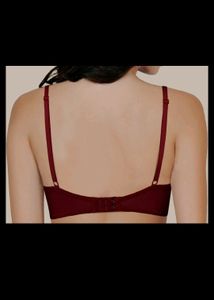 Maroon Sweetheart Bra Padded