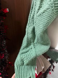 Green Knit Bolero Shrug