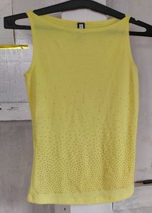 Yellow Sleeveless Top