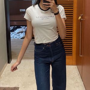H&M Casual White Graphic Tee