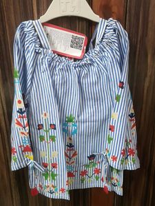 Cute Striped Floral Top