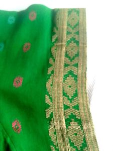 Green &amp; Gold Readymade Blouse