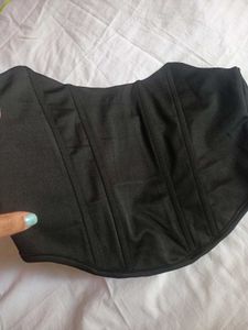 SHEIN BRAND Black Corset Top