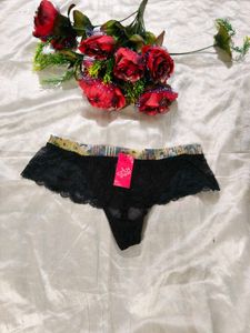 Black Lace Thong