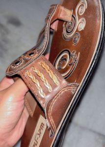 Brown PU-SPM Sandals