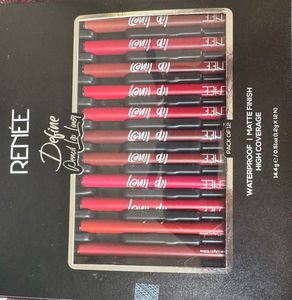 Define Lip Liner Pencil Set - 12 Colors