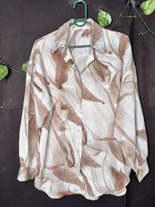 Patterned Long Sleeve Blouse