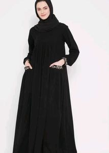 Elegant Black Abaya with Embroidery