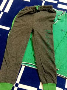 Kids Green Sweater Set