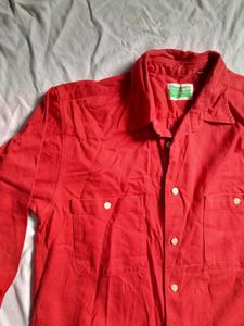 Red Denim  Shirt