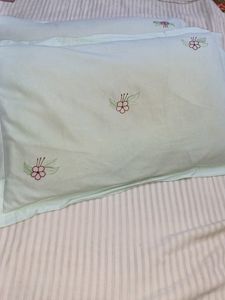 Embroidery Pillow Running Stitch