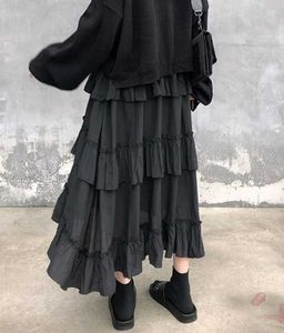 Black Ruffle Skirt