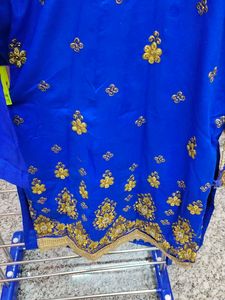 Royal Blue Embroidered Salwar Kameez