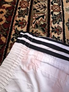 Adidas Vintage White Trackpant Lower Baggy