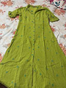 Green Printed Kurti