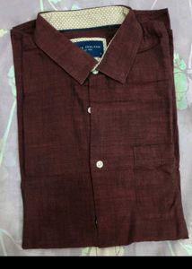 Peter England Maroon Shirt