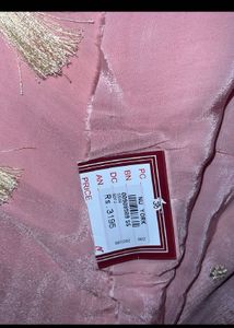 Banarasi pattern pink unstitched suit sets