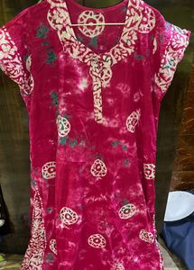 Vintage Batik Style Nightgown