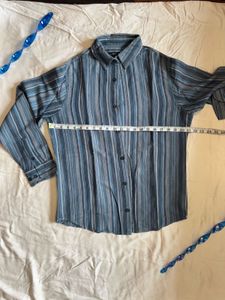 🇺🇸 Structure Clothing Striped Blue Shirt