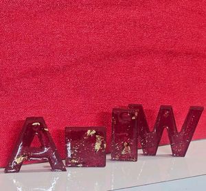 Resin Alphabet Keychains | Customisation Available