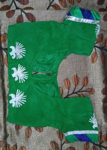 Green Readymade Saree Blouse
