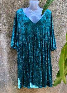 I.DARK SEA GREEN GORGEOUS DRESS