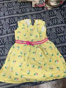 Cute Yellow Floral Dress