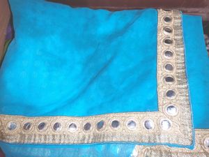 Saree Greenish Blue