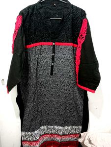 Embroided Printed Kurta