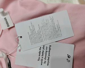 Cute Pink Tank Top with Tie Straps