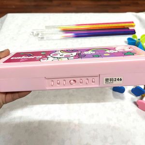 Puzzle Unicorn Password Protected Compass Box