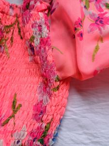 Pink Streachable Top