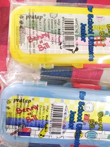Kids Favourite cartoon print, double side pencil box(new with cover&amp;price)