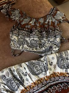 Skirt & Crop Top Set