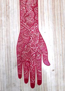 Hand Mehandi Stencil And Cone