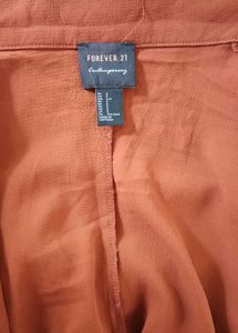 Rust-colored Wrap Dress