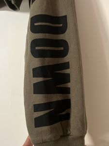 H&amp;M Olive Long Sleeve Crop Top