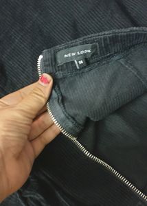 Black Courdroy Skirt