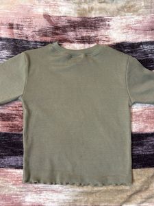 Casual Olive Green T-Shirt