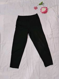 BARE Black Cropped Casual Denim(Waist-28)