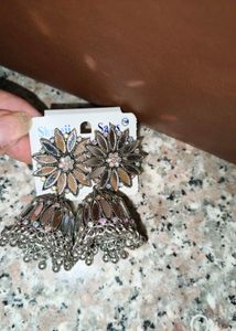 Floral Jhumka Earrings