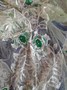 Elegant Green Floral Dupatta