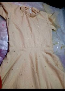 Elegant Dress with Pearl Details