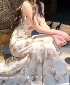 Butterfly Print Maxi Dress