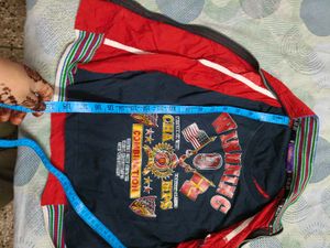 Red t shirt cum attached jacket for 4-6 years