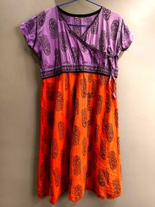 Oranfand Purple Multicolored Mini Dress