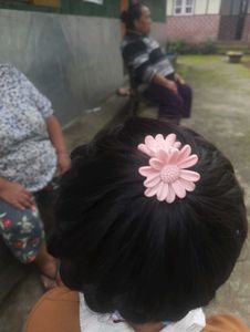 Cute Pink Flower Hair Clip