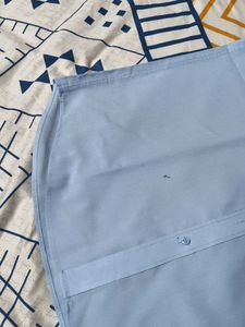 Omar Sharif Men Solid Blue Formal Shirt